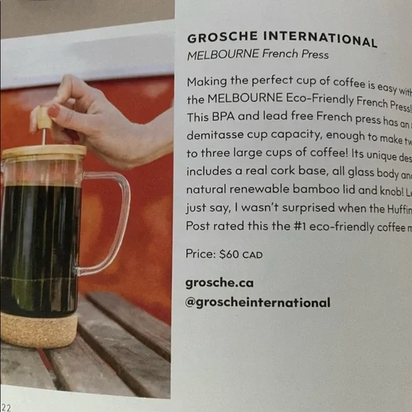 Grosche international French press-Fall Jilly Box - Picture 2 of 2